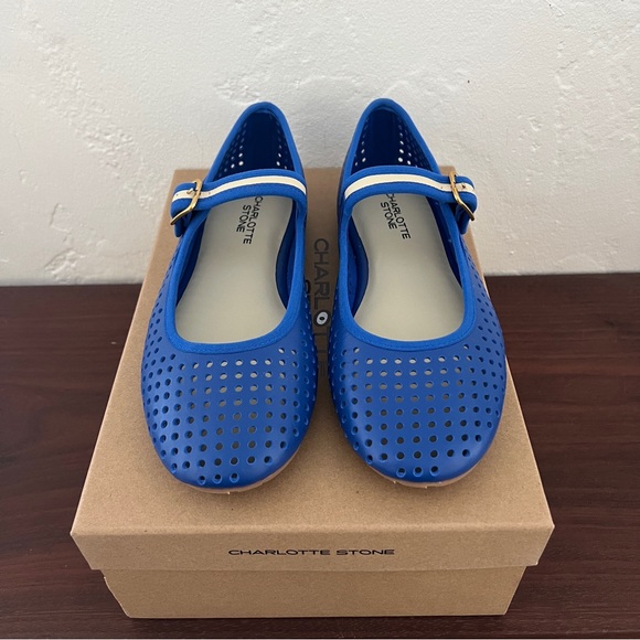 *Rare* NIB Charlotte Stone Raleigh Mary Jane Ballet Flats * Royal Blue * 10 - Picture 12 of 13